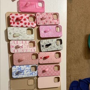 Loopy Case Pink and Cream Collection